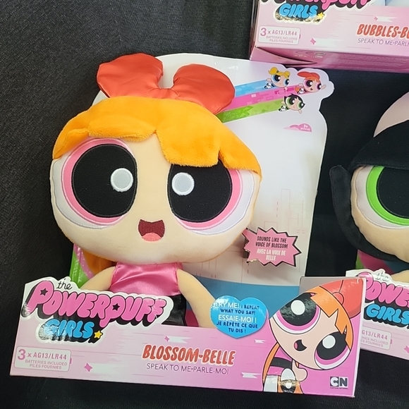 2016 NIB The Powerpuff Girls Speak To Me Dolls Blossom Buttercup & Bubbles - Picture 2 of 8